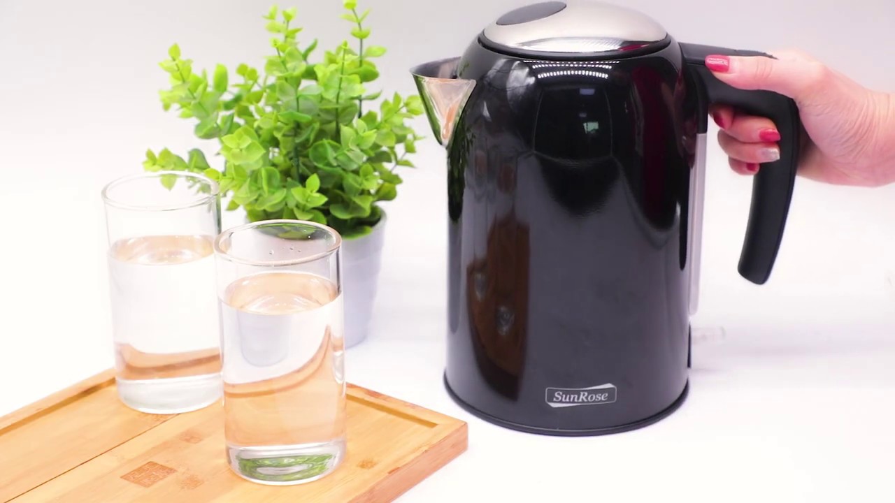 Sunrose SR919 Electric Kettle 1.7L 1500W Water Heater with fast boiling