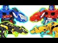 Transformers Rescue Bots transform dinosaurs Optimus Prime, Bumblebee! Go! - DuDuPopTOY