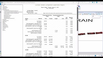 How to report on Cut/Fill Volumes per Corridor