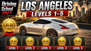 Driving School 2017 Los Angeles Gameplay | Levels 1–5