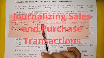 Basic Accounting - Journalizing Sales and Purchase Transactions (Part 1)