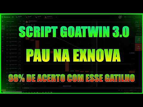 🔥MELHORES DOS SCRIPTS🔥 SCRIPT EXNOVA Com Uma ASSERTIVIDADE DE 98% SCRIPT GOATWIN - SCRIPT EXNOVA