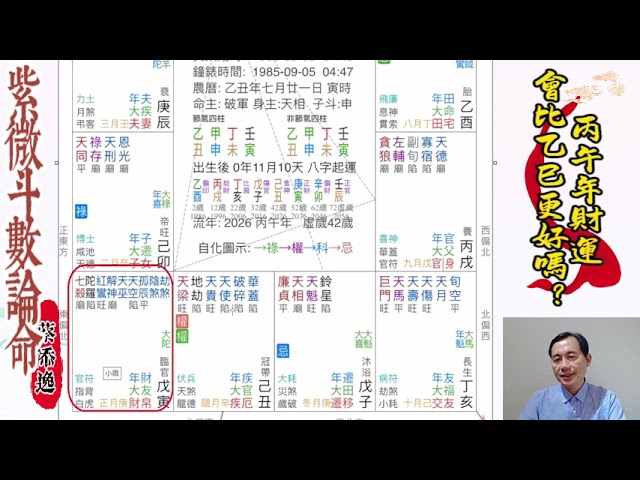 紫微洩天機客戶案例:2026財運會比2025更好嗎? #紫微斗數 #財運 縮圖