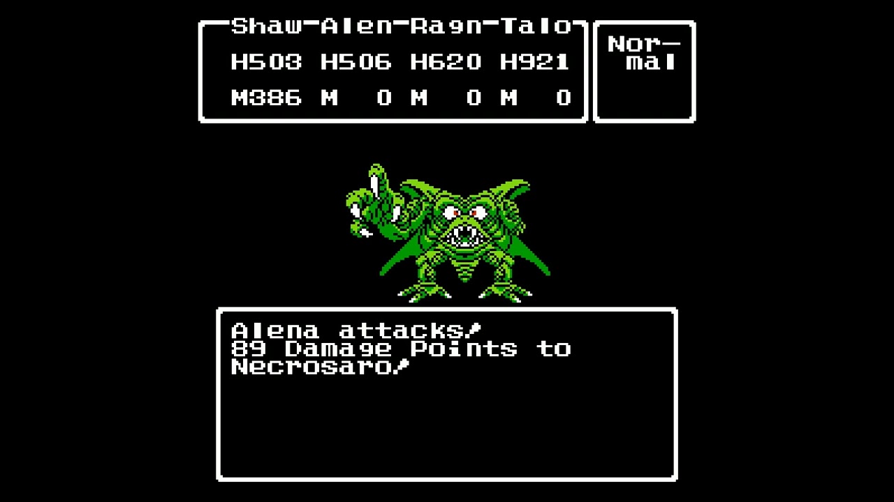 Dragon Quest IV (NES) - Psaro's Peak - Psaro the Manslayer