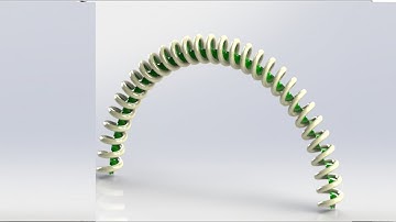 Circular Spring 180º Solidworks