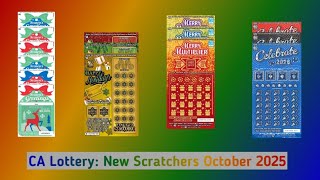 CA Lottery: New Scratchers For October 2025 (LONG VIDEO MOMENT)