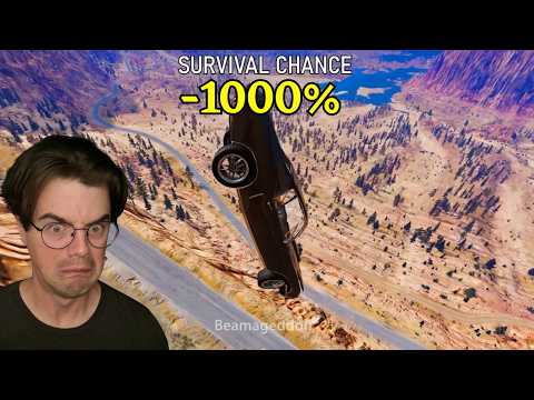 Horrible Survival Chance Crashes! BeamNG Drive (Kaboomba Reaction)