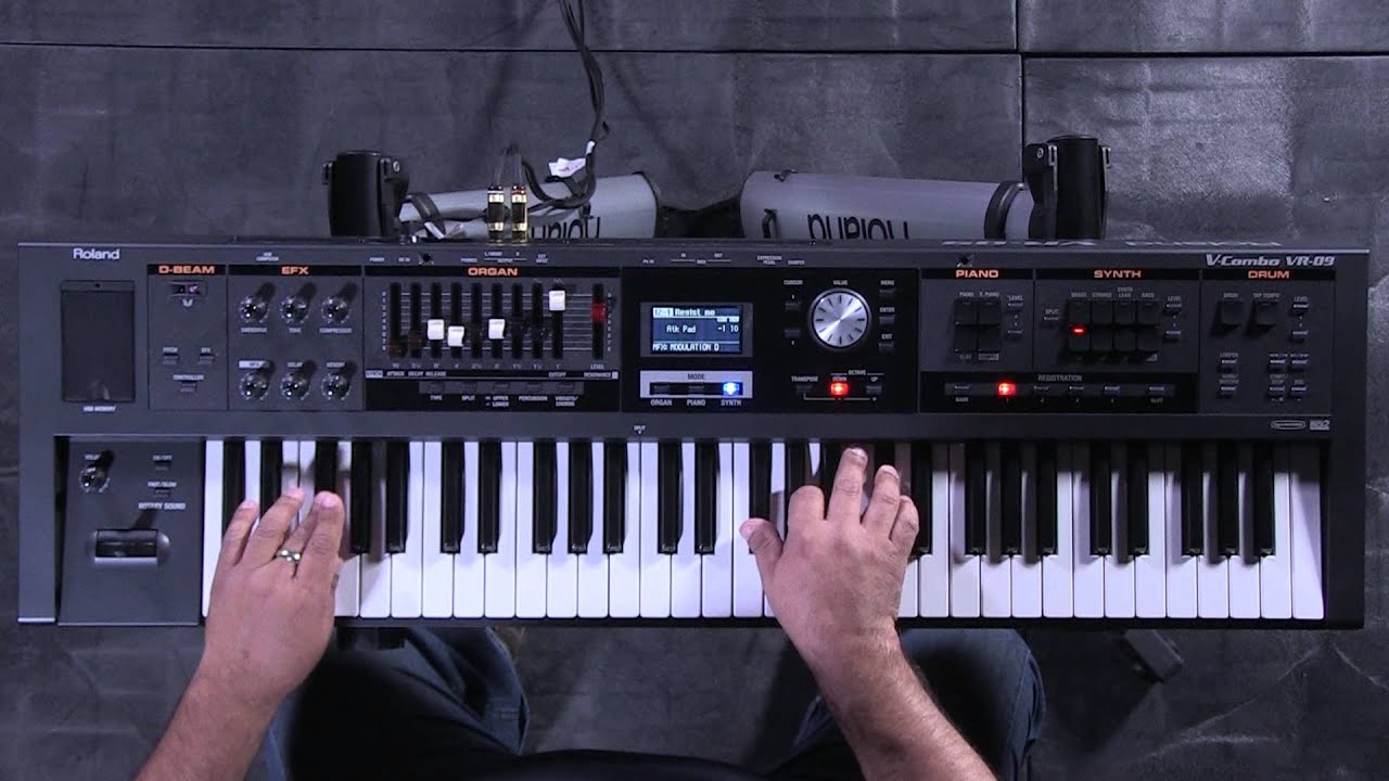 Roland V-Combo VR-09 MFX Sound Editing 