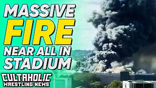 Massive Fire Near AEW All In Causes Travel Delays | Roman Reigns Next Challenger Revealed
A massive fire near the site of AEW All In 2026 is causing travel delays, we have spoilers for the next week of WWE TV, including the challenger for Roman Reigns in the lucha tournament and we have an update on Willow Nightingales injury.
JOIN US and hit SUBSCRIBE!
PATREON: https://www.patreon.com/cultaholic
WEB: https://cultaholic.com/
MERCH: https://www.cultaholicshop.com
TWITCH: https://twitch.tv/Cultaholic
TWITTER/X: https://www.twitter.com/Cultaholic
FACEBOOK: https://www.facebook.com/Cultaholic
INSTAGRAM - https://www.instagram.com/cultaholicwrestling
WHATSAPP: https://www.cultaholic.com/whatsapp
DISCORD - https://www.cultaholic.com/discord
CAMEO - https://www.cultaholic.com/cameo
PODCASTS - Spotify: https://open.spotify.com/show/7yTfgtZJGF0J3ya3dETWfx - Apple Podcasts: https://podcasts.apple.com/gb/podcast/cultaholic-wrestling/id1344913966
NEWS PODCASTS - Spotify: https://www.cultaholic.com/spotify - Apple Podcasts: https://www.cultaholic.com/apple
➡️ Get 10% off EVERYTHING at GamerSupps or try a FREE trial pack with FREE delivery using code CULTAHOLIC at https://www.cultaholic.com/gamersupps!
➡️ Sign up to Wrestle Crate UK using code CULTAHOLIC and receive DOUBLE the merch with your first months crate: https://www.wrestlecrate.co.uk
Cultaholic provides video coverage of professional wrestling - including WWE (including WWE Raw, WWE SmackDown, and NXT), AEW, TNA Wrestling (formerly IMPACT), NJPW, ROH, and more with daily news updates, reviews, lists, highlights, predictions, reactions, podcasts and much, much more.
Creative Commons Licensing Information: https://creativecommons.org/share-your-work/cclicenses/ Massive Fire Near AEW All In Causes Travel Delays | Roman Reigns Next Challenger Revealed