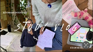 EXAM WEEK | study vlog, révisions bac, bibliothèque, méthodes,…