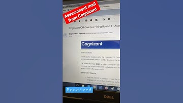 Assessment mail from Cognizant | Short video | Successworld | Please Subscribe my channel