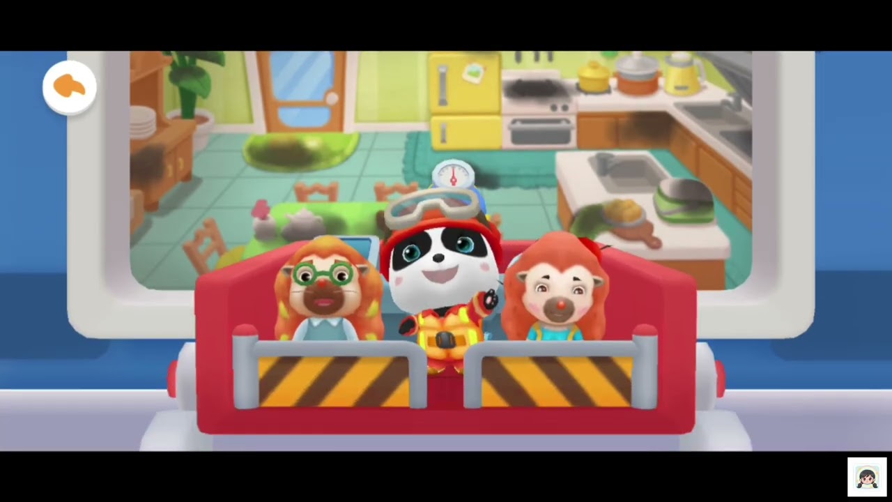 BabyBus Fire Truck Rescue! 🚒 Kiki the Firefighter Saves the Day | Fun Kids Gameplay