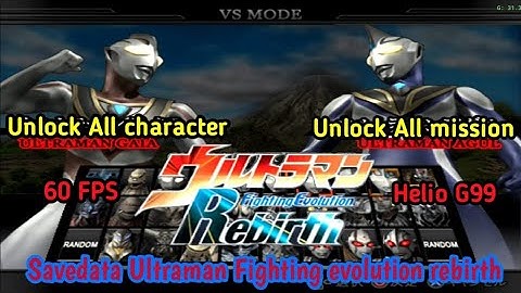 Savedata Ultraman Fighting evolution rebirth [PS2] - Unlock All character