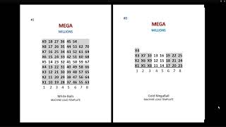 MEGA MILLIONS charting for 10/27/20
