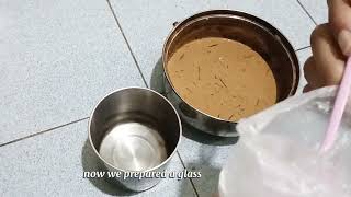 How to make a roasted milk tea at home🏠‼️