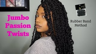 Easy Jumbo Passion Twists | Rubber Band Method