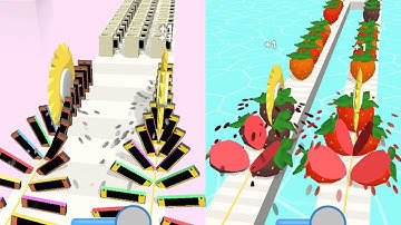 Twin Slicer! very Satisfying and Relaxing ASMR Slicing game