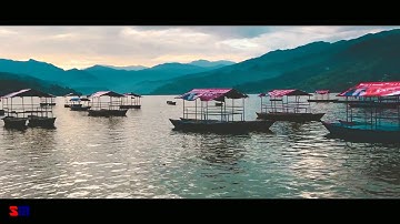 pokhara fewa lake  4k cinematic video