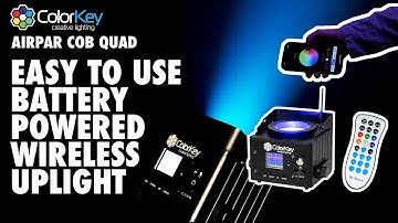 AirPar COB Quad | Easy To Use Battery-Powered, Wireless Uplight
