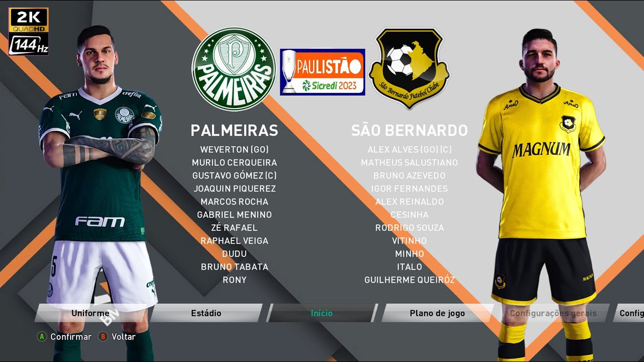 Quartas de Final - Palmeiras x São Bernardo - Campeonato Paulista 2023 ...