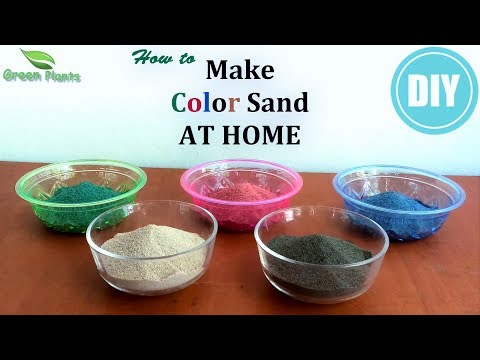 Video: How To Color Sand