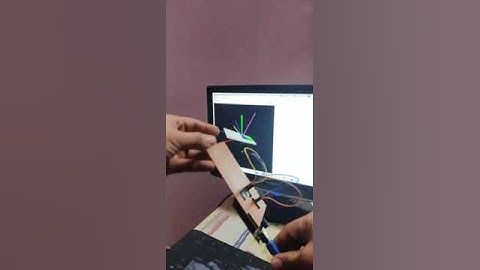 Visualizing orientation of object via MPU9250 with arduino and python
