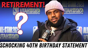 "LeBron James Drops Bold 40th Birthday Bombshell: Retirement Rumors Heat Up!"