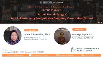 BersemIE Survei Rumah Tangga #3 – Penimbang Weight dan Sampling Error dalam Survei