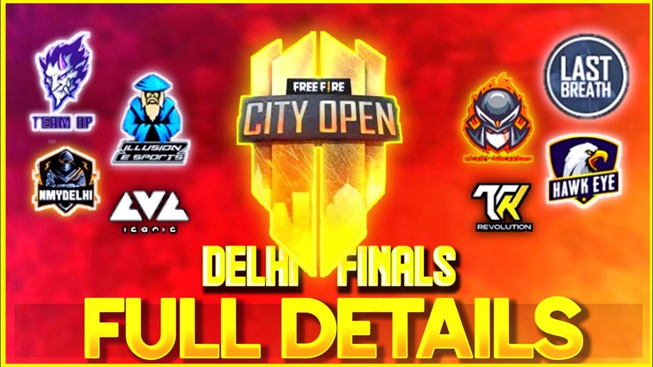 Free Fire City Open Delhi Finals all teams | FFCO All Players😲Names | Free Fire Esports India