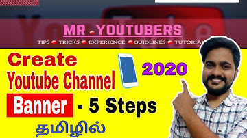 How to Make YouTube banner in Mobile | Create YouTuber channel art | Tamil | Mr.Youtuber