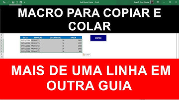 Macro para Copiar e Colar Dados em Outra Aba da Planilha Automaticamente