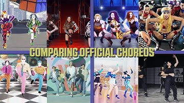 COMPARING OFFICIAL CHOREOS ON JUST DANCE 2023 [PART 1]