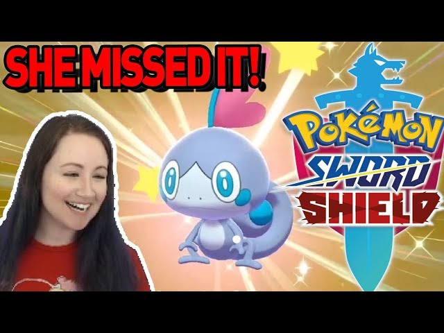 SHE MISSED THE SHINY?! Shiny Sobble in Pokemon Sword and