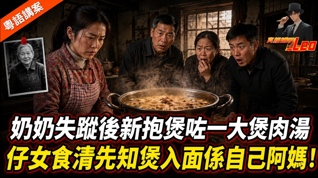 四川奶奶突然失蹤！新抱竟煲咗一大煲肉湯畀全家食，仔女食清之後先發現恐怖真相！【真相捕手Leo】｜案件解說｜真實案件｜粵語字幕 縮圖