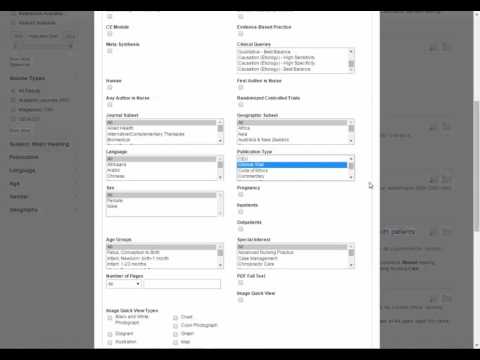 How to search for quantitative articles in CINAHL