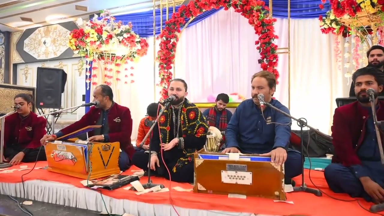 QAWALI NIGHT WEDDING CEREMONEY OF FAHAD YOUNAS FROM BANSRIAN AT AJAR MARQUEE GT ROAD KHARIAN GUJRAT