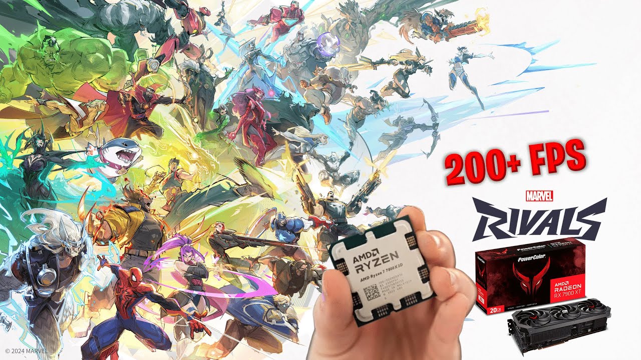 Marvel Rivals Low Graphics Marvel Rivals AMD 7900XT + 7800X3D | Competitive Graphics- Low Settings ...