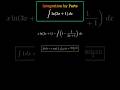 Integration by Parts #mathtutor