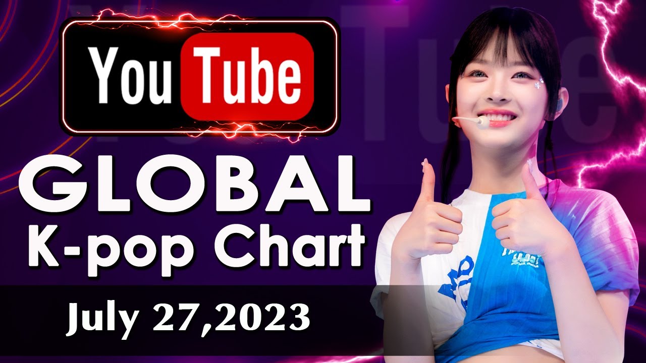 YouTube Global Kpop Chart YouTube Global Music Chart July 27,2023 Chart Youtube Global