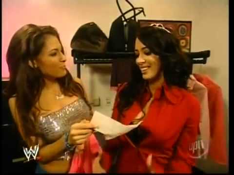 Amy Weber & Joy Giovanni Backstage SD! February 3, 2005 - YouTube