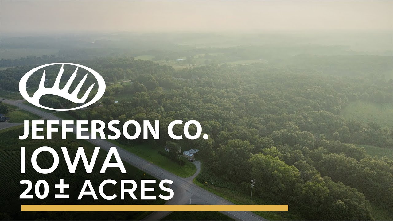 Wooded Acreage with House on Highway 1 in Southeast Iowa - Jefferson County, Iowa 20 Acres m/l