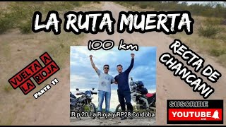 la ruta muerta, 100km ripio y arena, recta de Chancani!!