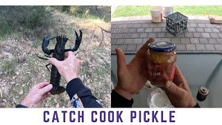 First marron catch cook and pickle for marron season 2024