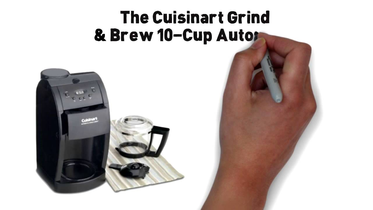 Cuisinart DGB600BC Grind & Brew 10 cup Coffee maker YouTube