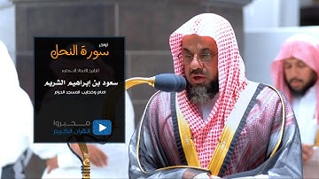 أواخر سورة النحل من المسجد الحرام للشيخ : أ.د.سعود بن ابراهيم الشريم.
