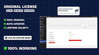 Multi Currency Pro with License Key | Change Currency wise Payment Methods in WooCommerce WordPress
