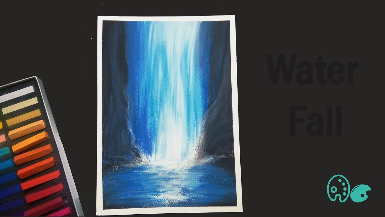 Easy soft pastels tutorial - Soft pastel drawing water for beginners 