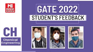 GATE 2022 | Student's Feedback | Chemical Engineering | CH | MADE EASY