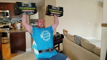 PowerBlock shoulder press 102.5#