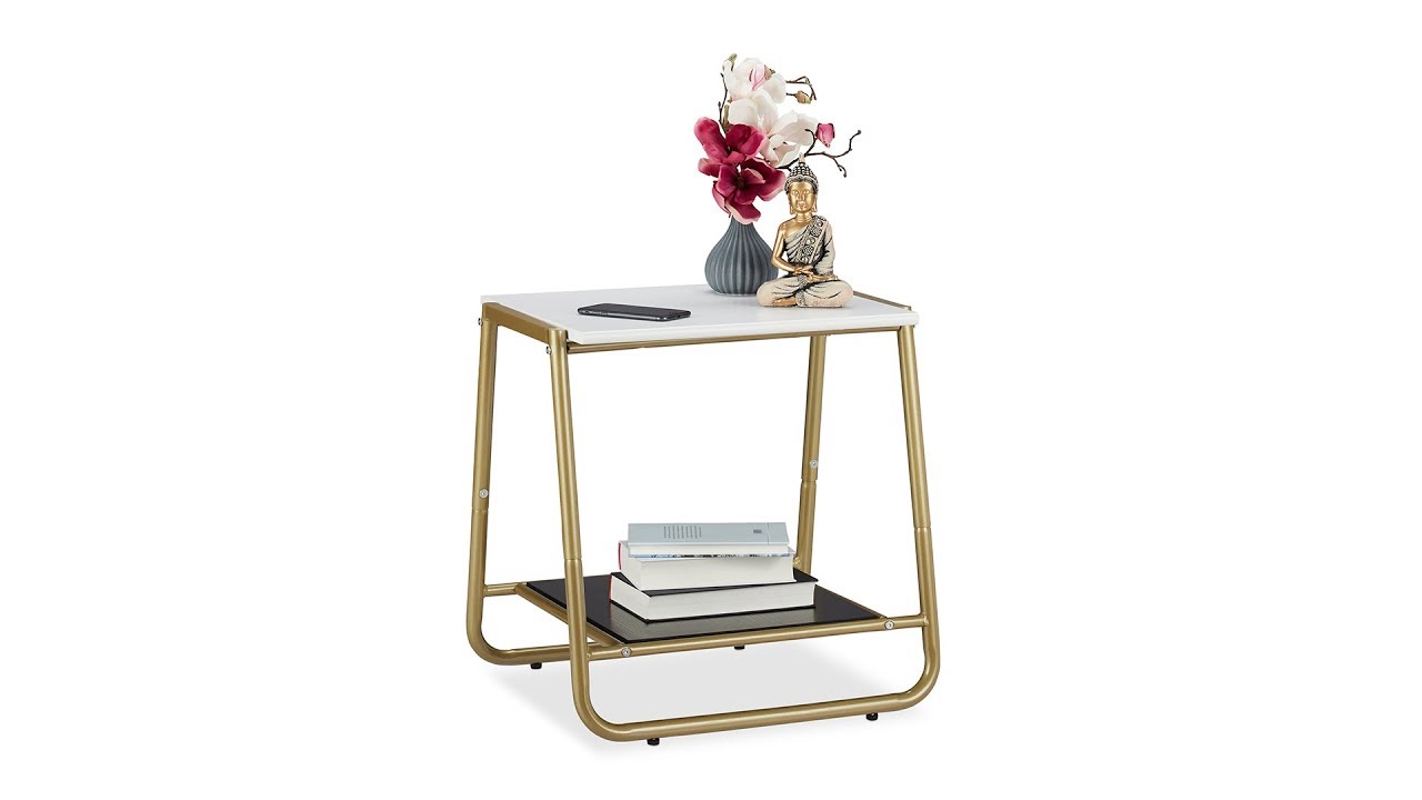 Beistelltisch Metall gold